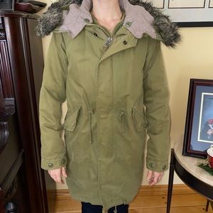 TNA military-style parka (size XXS)